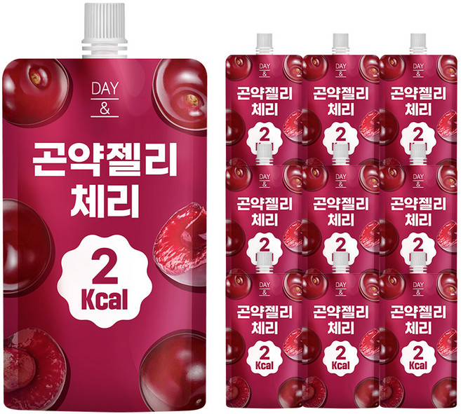 데이앤 저칼라로 곤약젤리 체리 맛 10개입, 150g, 1박스