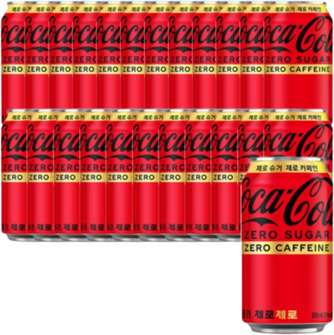 코카콜라 제로슈거 제로카페인 350ml 24캔