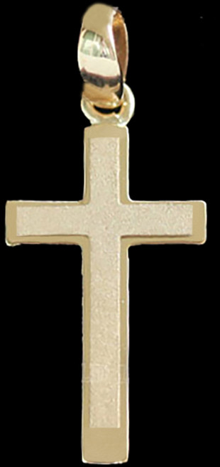 러브골드 14K 18K 골드 이중 십자가 펜던트 메달 금 민자