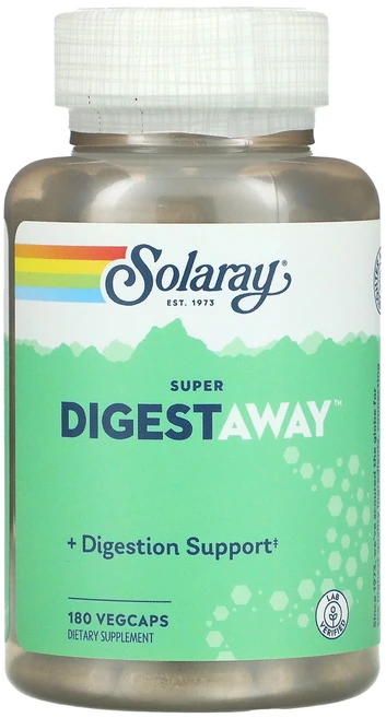 Solaray Super Digestaway 소화 효소 혼합물 VegCaps 180정, SolaraySuperDigestaway소화효소혼합물V, 1개 - 쿠팡
