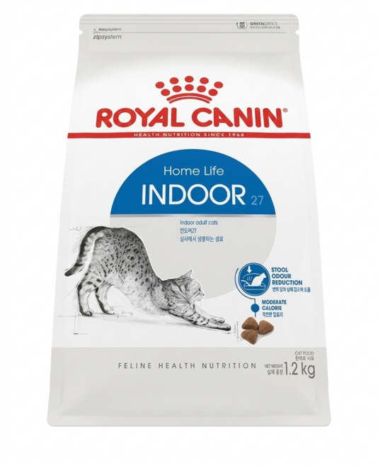 로얄캐닌 인도어 고양이사료, 닭+칠면조, 2kg, 1개