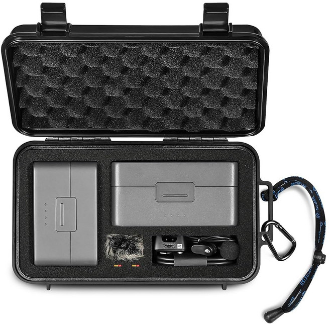 DJI 마이크 미니 송신기 수신기 라발리에 액세서리용 레쿠피 여행용 방수 하드 케이스 전용