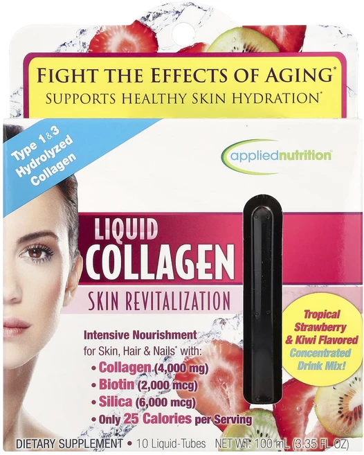 행복하고 건강하게 Applied Nutrition 액상 콜라겐 피부 재생 트로피컬 딸기 & 키위 맛 액상 튜브 10개 각 10ml 백년회로하세요, AppliedNutrition액상콜라겐피부재생트로피컬딸, 1개, 100ml - 쿠팡