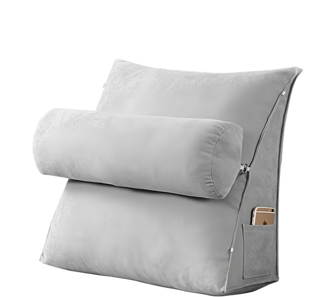 투인원 삼각등받이 쿠션, 연그레이