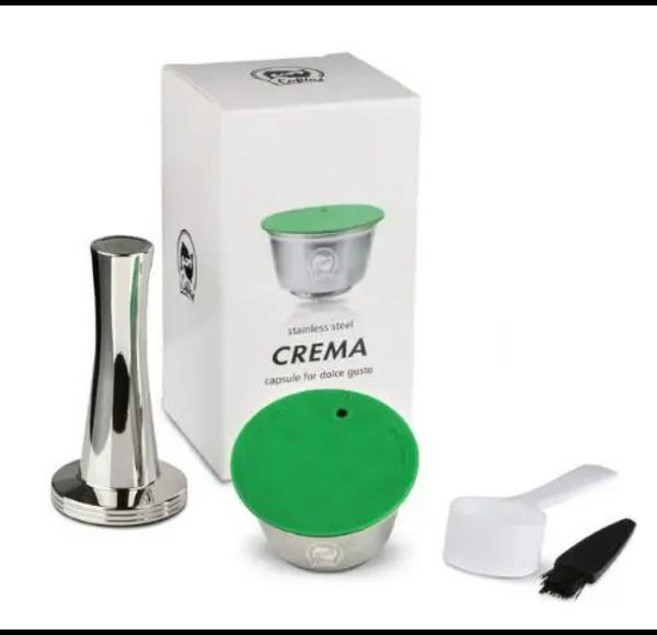 호환 스테인레스 스틸 금속 재사용 돌체 구스토 캡슐 및 제 3 플라스틱 포네스카페 커피 머신 리필 돌치 필터 드리퍼 탬퍼, [02] 1pcs-S  1-T