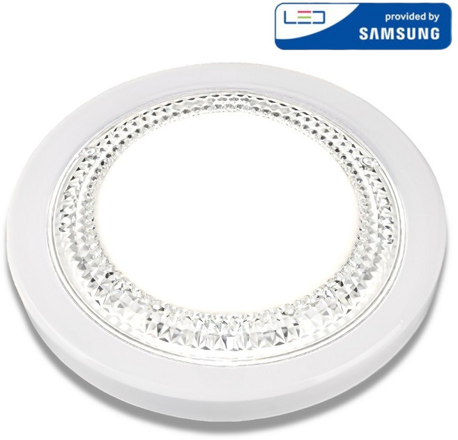 삼성 LED 직부등 아크릴 15W 원형 현관등 베란다 조명 플리커프리 KC인증, 전구색(노란빛)