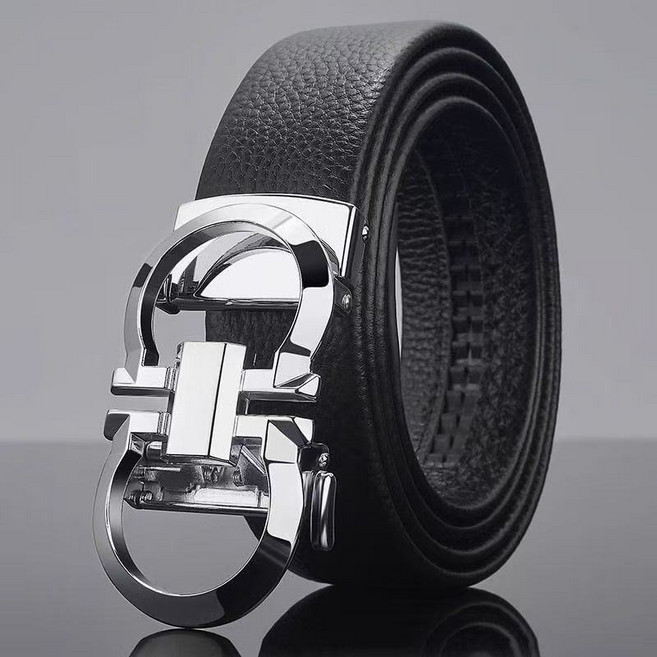 벨트 남성 고급 감 벨트 남성 쇠 가죽 합금 자동 끈 트렌드 신형 벨트봉투
