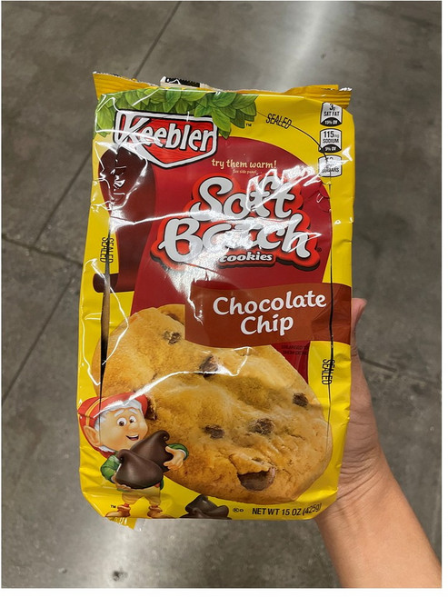 Keebler Soft Batch Cookies Chocolate Chip 키블러 소프트 배치 쿠키 초콜릿 칩 15oz(425g) 4팩, 4개, 425g