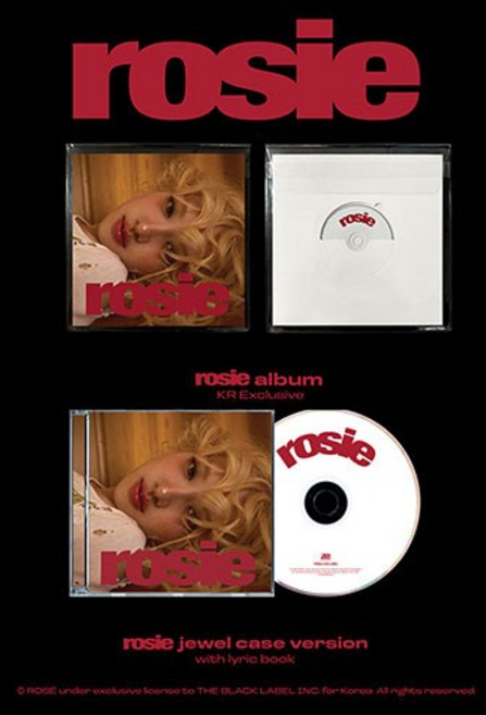 [ROSE] 블랙핑크 로제 2종 세트 ROSE first studio album rosie (KR Exclusive + JEWEL) / BLACKPINK