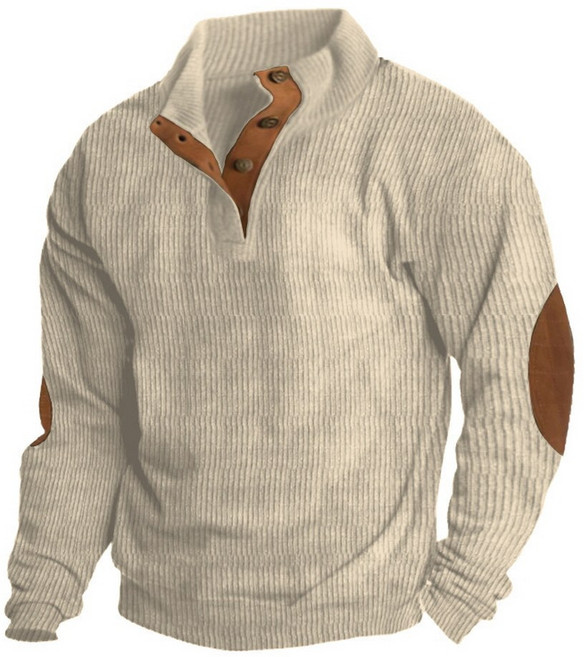 지디오 남성 골지 긴팔 티셔츠 헨리넥 코듀로이 빅사이즈 긴팔티 가을 겨울