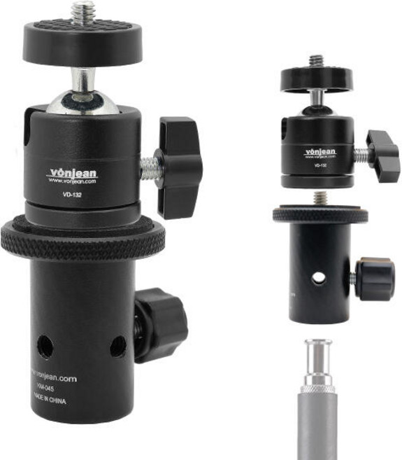 아트박스/본젠 KM-045 스피곳 변환 컨버터 + VD-132 미니 볼헤드 SET, 단품, 1개