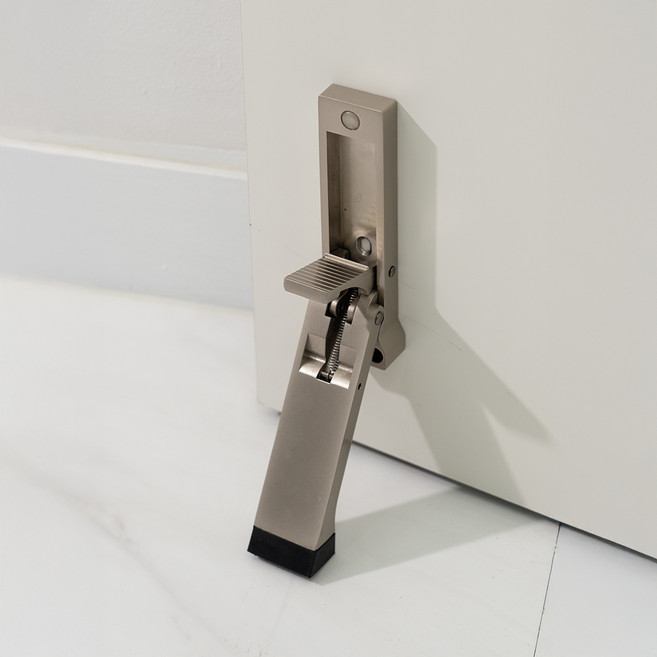 국내생산 무타공 원터치 도어스토퍼 현관 말발굽 문닫힘방지, 1개