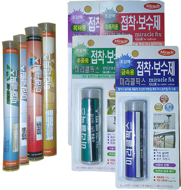 디와이호스 접착보수제 미라클픽스/에폭시/퍼티/다목적/목재용/금속용/수중용, 다목적용114g, 1개