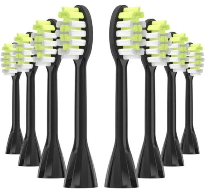 교체용 칫솔 헤드 필 원 시리즈 HY1100/HY1200 전동 칫솔 헤드 구강 관리 ips 팩당 8 개, 8pcs black, 8개 - 쿠팡