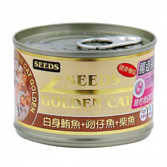 惜時 GOLDEN CAT 健康機能特級金貓罐, 170g, 24罐, 鮪魚 + 吻仔魚 + 柴魚