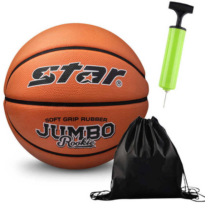 스타스포츠 농구공 점보루키7호 BB6067 + 투센 볼펌프 + 투센 볼가방, 7호, 1세트
