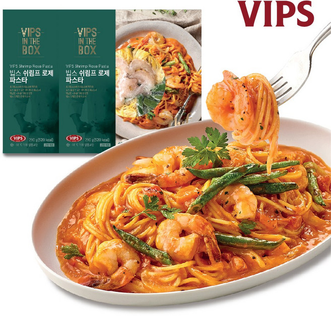 [빕스] 쉬림프 로제 파스타 290g, 2개