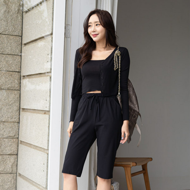 앤더데이 쿨하게 입는 5부 스트링 팬츠