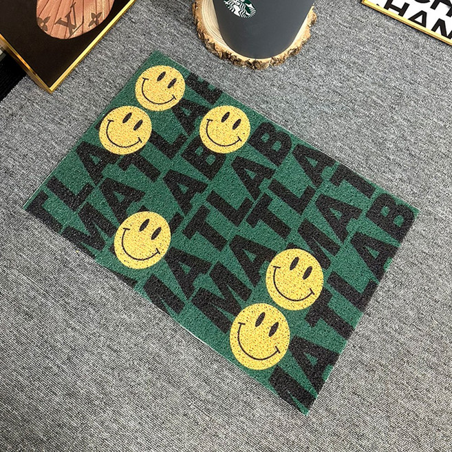 후암마켓 코일매트 키치 발매트 카페 식당 현관 야외, 그린랩스마일