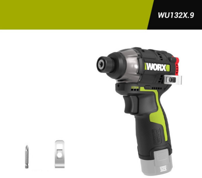 WORX 웍스 WU132X 12V 충전 임팩드라이버 전기드릴 베어툴 본체만, 1세트