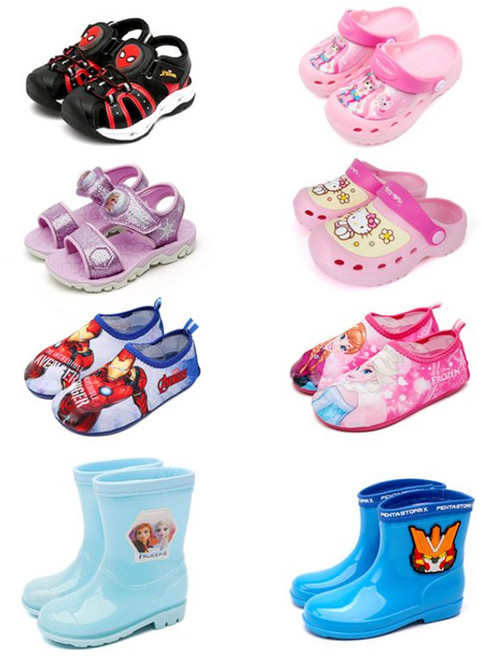 프리프리스 슈즈 디즈니 마블 외 캐릭터 키즈 아동 샌들 슬리퍼 레인부츠 아쿠아슈즈