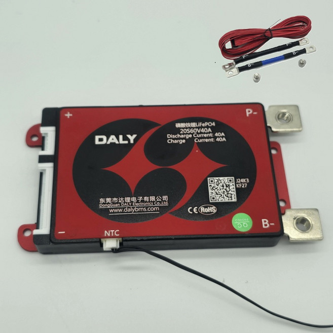 [F-20S 40A]Daly 40A BMS 인산철 LiFePo4 보호회로 (60V/72V), 1개