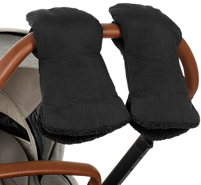 베르셀 포곤장갑 유모차 핸드머프 손잡이 방한 장갑 양손세트, 1개, 02 롱포곤 핸드머프 블랙 양손