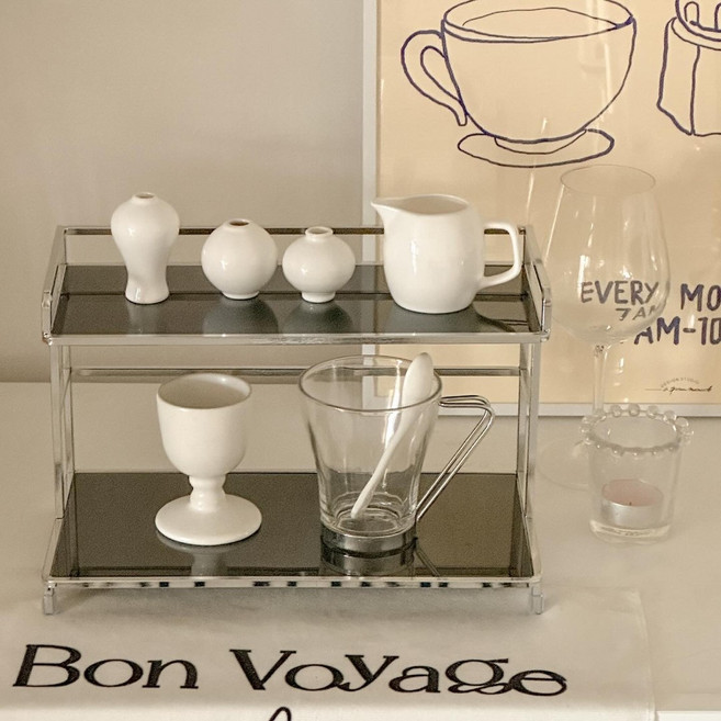 모던 향수 정리대, 블랙, 1개