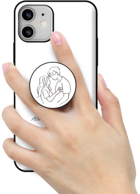 시안샵 TRY 스마트톡 카드도어범퍼케이스_커플라인 / 아이폰13 12 11 MINI PRO MAX 7 8 SE2 XS XR