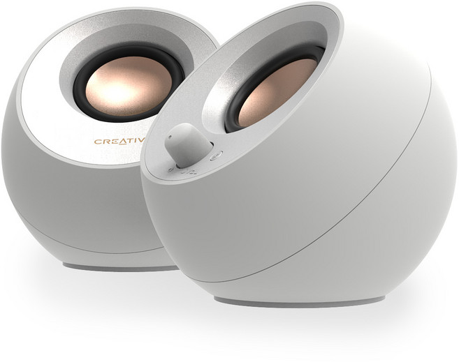 CREATIVE Creative PEBBLE V3 스피커 블루투스 5.0 지원, 화이트색상