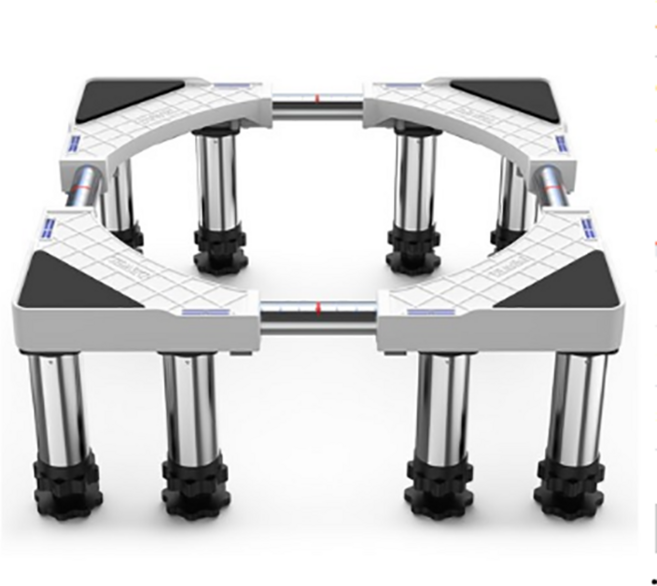 세탁기 제빙기 받침대 높이조절 진동방지 소음감소 다용도 안전받침대, 화이트, 1개