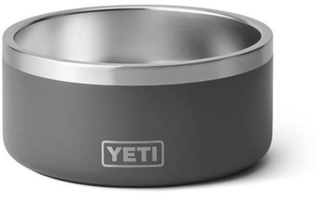 YETI Boomer 4 스테인리스 스틸 미끄럼 방지 강아지 그릇 946.4ml(32온스) 용량 씨폼 161532 8526711470, 차콜, 1개