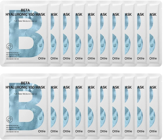 오띠 베타 히알루로닉 100 마스크팩 25ml 25매, 1개, 25개입 - 쿠팡