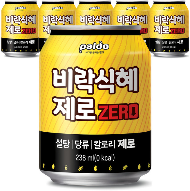 팔도 비락식혜 제로, 238ml, 6개