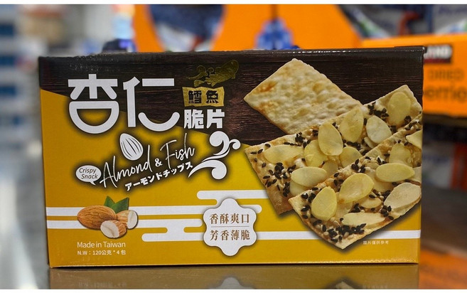 大田海洋 鱈魚杏仁脆片, 120g, 4個
