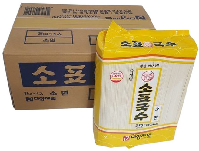 소표국수 3kg 4개 1박스