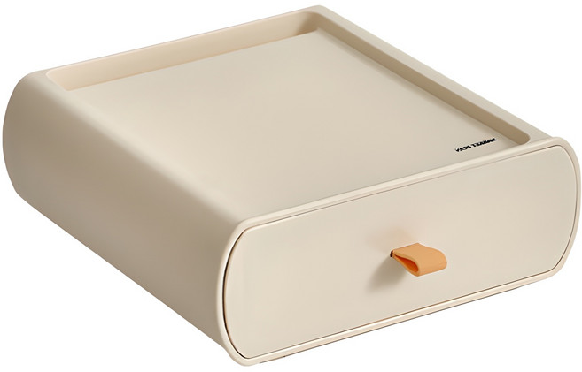 마켓플랜 치즈 다용도 미니 수납함, 크림베이지, 1개