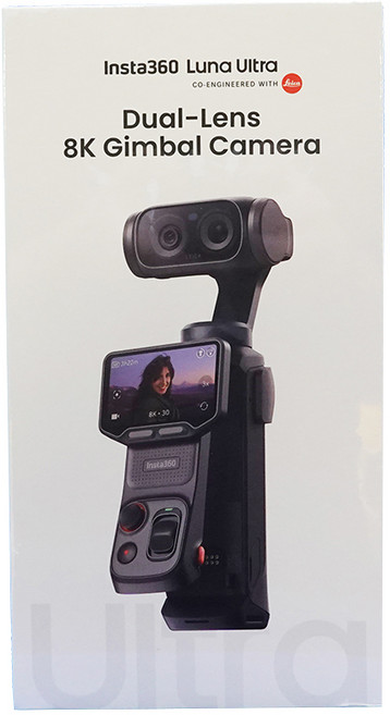 Insta360 Luna Ultra 雙鏡頭 8K 雲台相機, 黑色