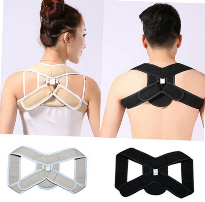 남녀노소 굽은 어깨 굽은등 체형 바른 자세 밴드 목스트레칭, 블랙L