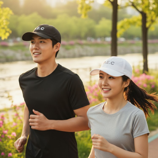 P.E.C 통기성강화 경량 메쉬 대두 볼캡 모자