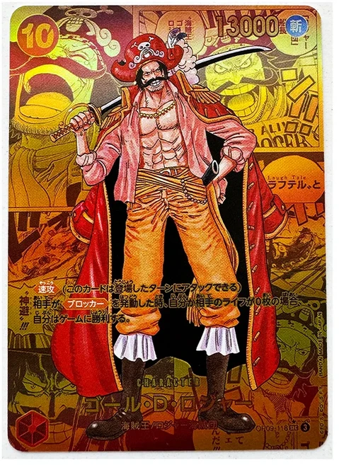 쿠쿠스토어 애니메이션 카드 원피스 OPCG Law Divine Departure Replica 만화 Luffy Shanks Roger 취미 품, 15 F-Japanese