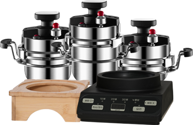 더위즈 인덕션 미니 솥밥냄비 압력솥 풀세트, 1개