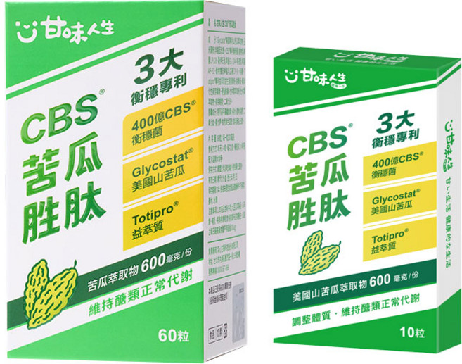甘味人生 CBS 苦瓜胜肽 600毫克/份 維持醣類正常代謝, 2公克, 70粒
