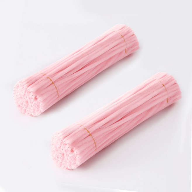 제너럴케이 모루 철사 DIY 재료, 200개, 베이비핑크