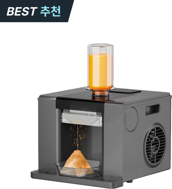 로로와형제들 빙수기계 눈꽃 빙수기 팥빙수기계 업소용 빙삭기, 그레이