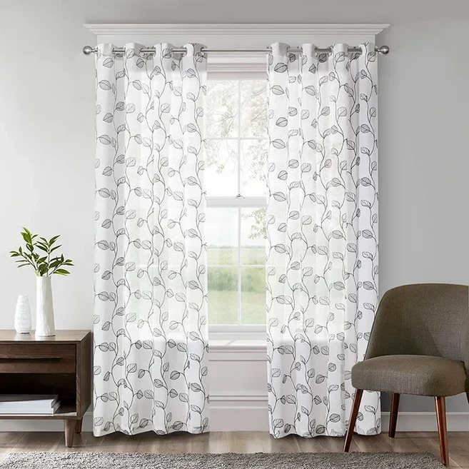 암막 커튼 프랑스 레트로 벨벳 거실 침실 그레인 그린 우아한 데코