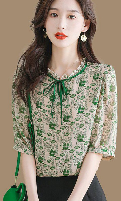 JLVJ 여름 여성 블라우스 예쁜옷 루즈핏 셔츠