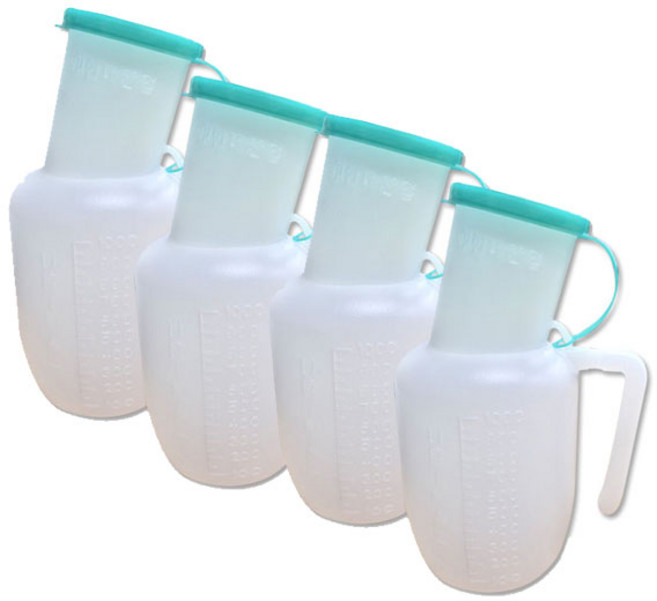 현대의료산업사 남성용 소변기, 혼합 색상, 4개