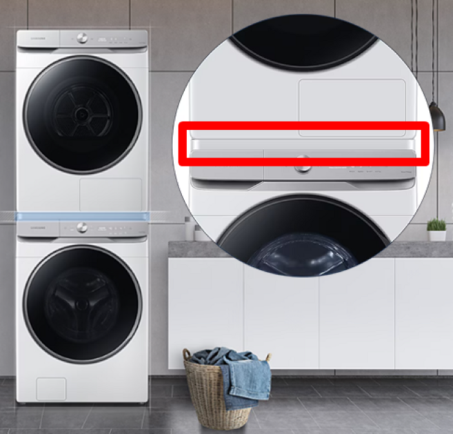 삼성 AI 세탁기 건조기 2단 직렬 상단설치 스테킹 키트 SKK-ATW 화이트 DV21DG8200BW DV21DG8600BW WF21DG6650BW WF21DG8250BW, 1개, DV21DG-SKK-ATW