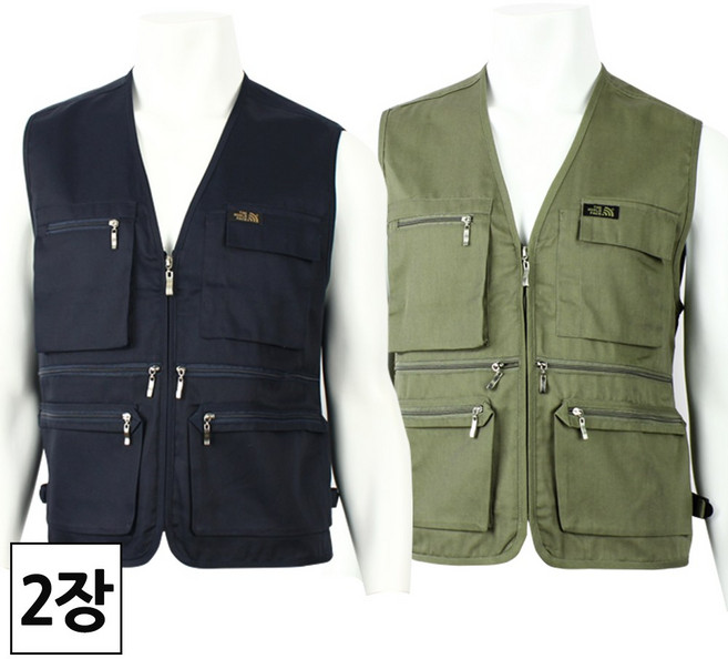 2장 [더맨월드] 봄가을 남자 MW 맨즈 우수 탄탄 조끼_작업조끼 퀵 배달 오토바이 현장 단체복 유니폼 빅사이즈 M1346
